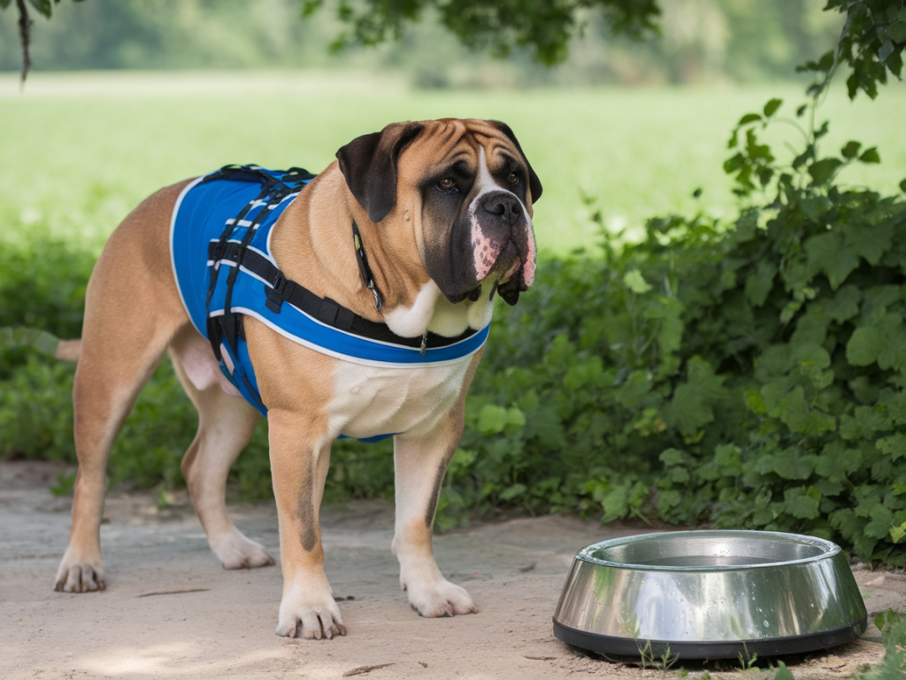 cooling strategies for bullmastiffs on hot days: shade setups, cooling vests, and safe water-play ideas