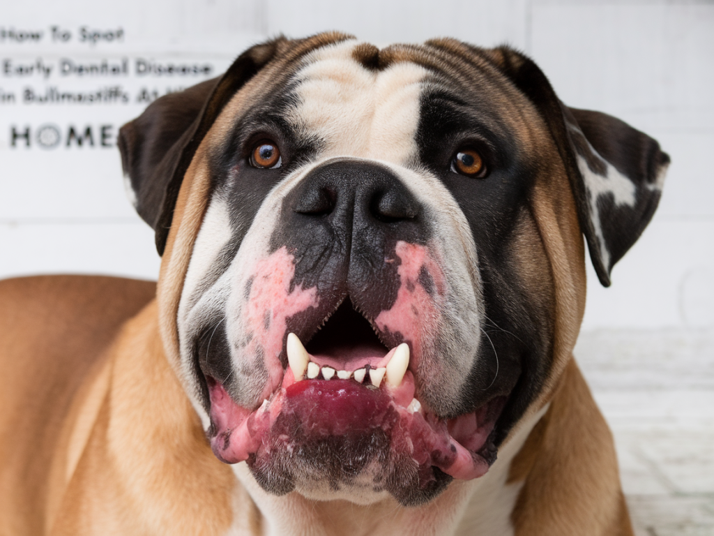 how to spot and treat early dental disease in bullmastiffs: at-home checks, painless cleaning and vet escalation