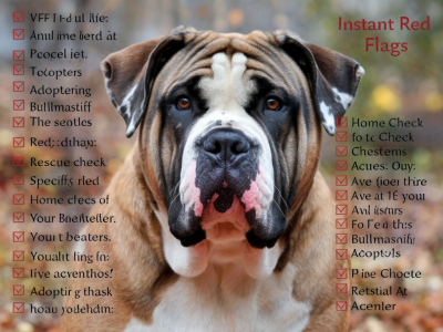 Screening adopters for a rescue bullmastiff: 20 specific questions, home-check checklist and instant red flags